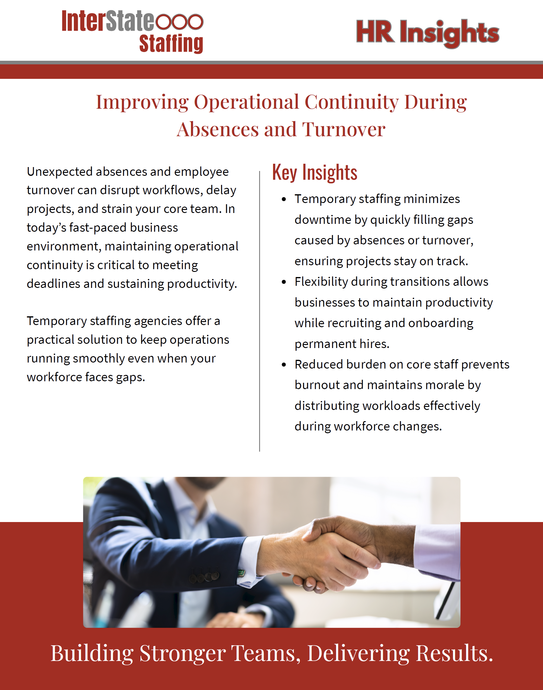 Absences and Turnover HR Insights Interstate 1