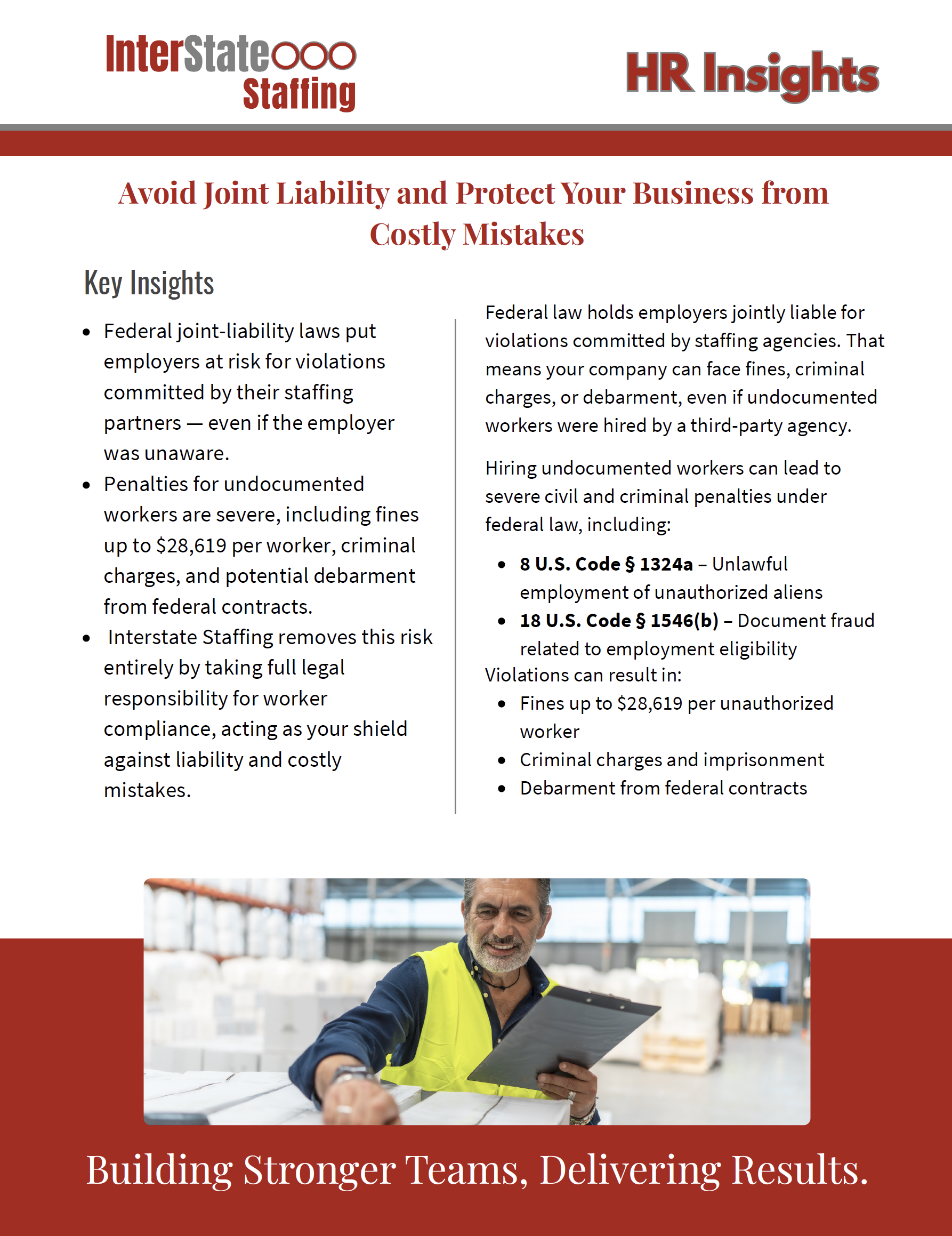 Avoid Joint Liability HR Insights Interstate